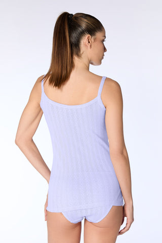 Bio-Baumwoll-Top Jacquard