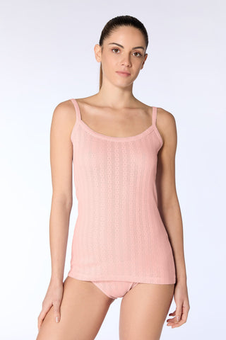 Bio-Baumwoll-Top Jacquard