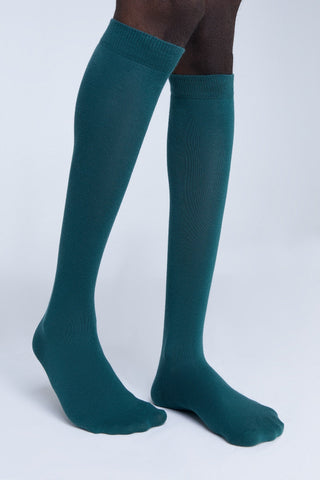 Bio-Baumwoll-Kniestrümpfe Unisex – 4er Pack