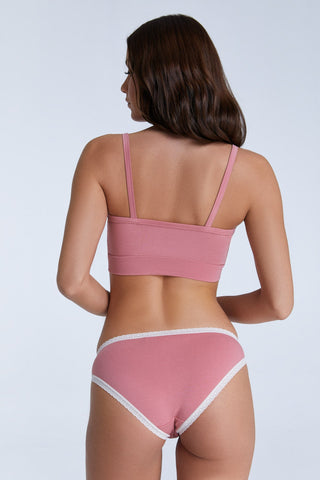 Bio-Baumwoll-Slip mit Spitze – 2er Pack