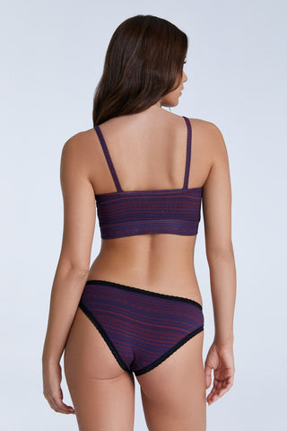 Tibetrot/Navy Geometrisch