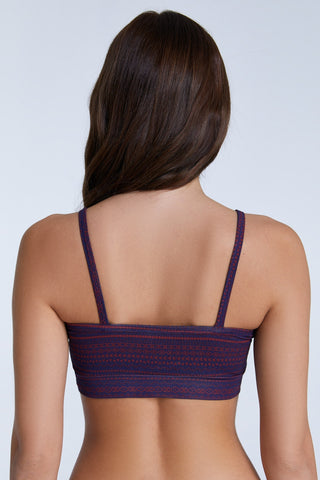 Tibetrot/Navy Geometrisch