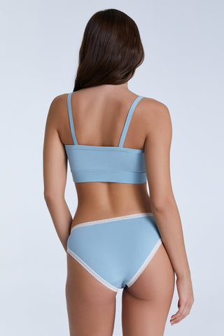 Bio-Baumwoll-Slip mit Spitze – 2er Pack