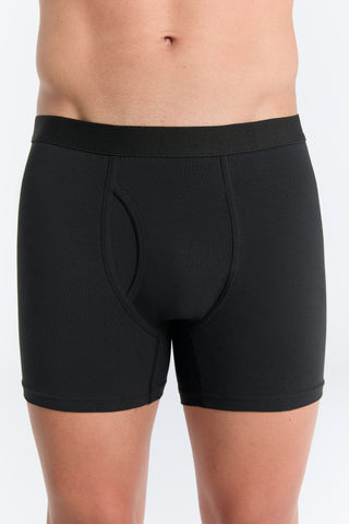 Bio-Baumwoll-Herren Boxershorts mit Eingriff - 3er Pack