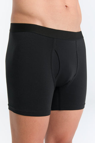 Bio-Baumwoll-Herren Boxershorts mit Eingriff - 3er Pack