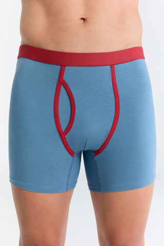 Bio-Baumwoll-Herren Boxershorts mit Eingriff - 3er Pack
