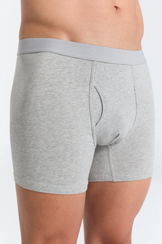 Bio-Baumwoll-Herren Boxershorts mit Eingriff - 3er Pack