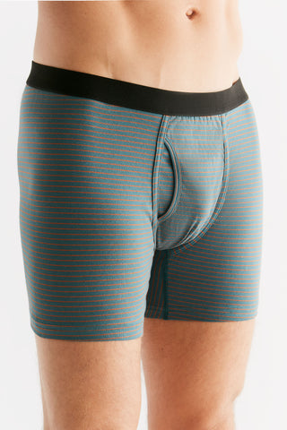 Bio-Baumwoll-Herren Boxershorts mit Eingriff - 3er Pack