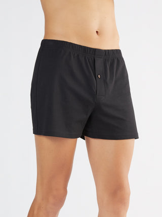 Bio-Baumwoll-Boxershorts mit Holzknopf - 7er Pack