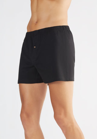 Bio-Baumwoll-Boxershorts mit Holzknopf - 7er Pack