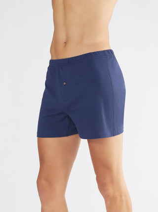 Bio-Baumwoll-Boxershorts mit Holzknopf - 3er Pack