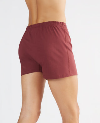 Bio-Baumwoll-Boxershorts mit Holzknopf - 3er Pack