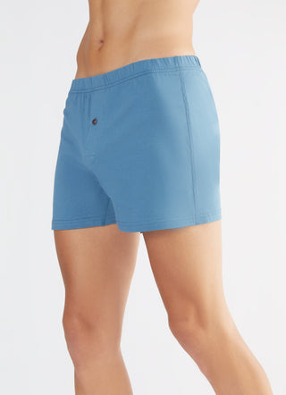 Bio-Baumwoll-Boxershorts mit Holzknopf - 3er Pack