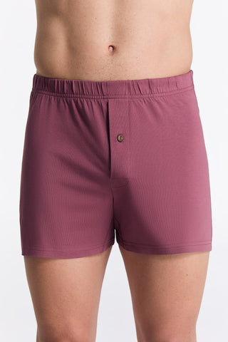 Bio-Baumwoll-Boxershorts mit Holzknopf - 3er Pack