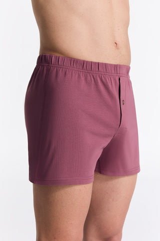 Bio-Baumwoll-Boxershorts mit Holzknopf - 3er Pack