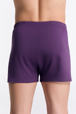 Bio-Baumwoll-Boxershorts mit Holzknopf - 3er Pack
