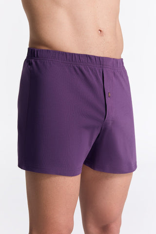 Bio-Baumwoll-Boxershorts mit Holzknopf - 3er Pack