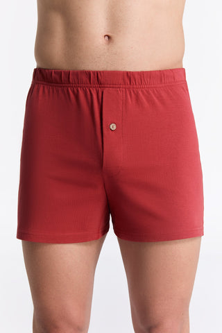Bio-Baumwoll-Boxershorts mit Holzknopf - 3er Pack