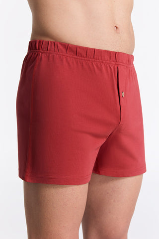 Bio-Baumwoll-Boxershorts mit Holzknopf - 3er Pack