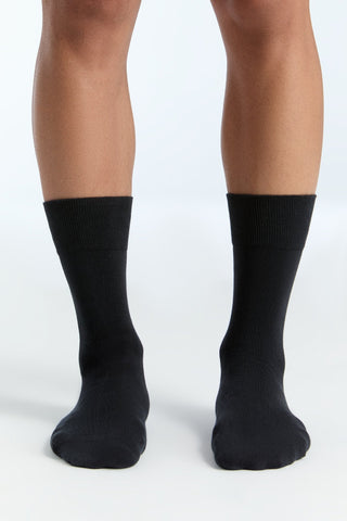 Bio-Baumwoll-Socken mit längerem Bündchen - 4er Pack