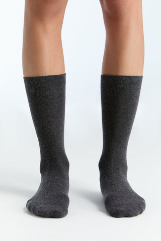 Bio-Baumwoll-Socken mit längerem Bündchen - 4er Pack