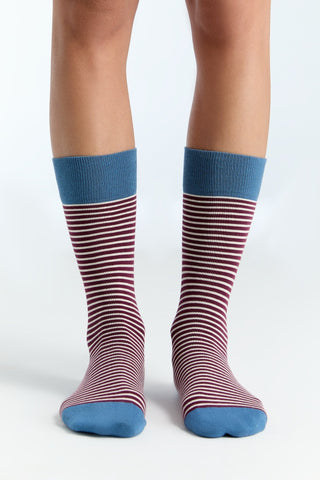 Bio-Baumwoll-Socken mit längerem Bündchen - 4er Pack