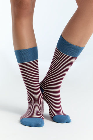 Bio-Baumwoll-Socken mit längerem Bündchen - 4er Pack