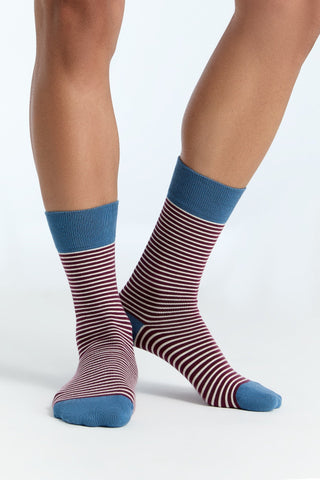 Bio-Baumwoll-Socken mit längerem Bündchen - 4er Pack