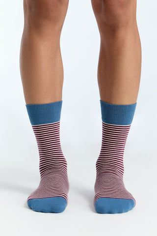 Bio-Baumwoll-Socken mit längerem Bündchen - 4er Pack