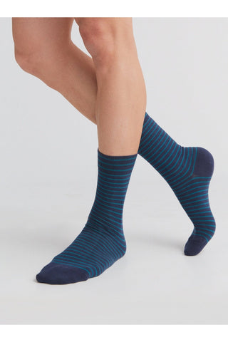 Bio-Baumwoll-Socken mit längerem Bündchen - 4er Pack