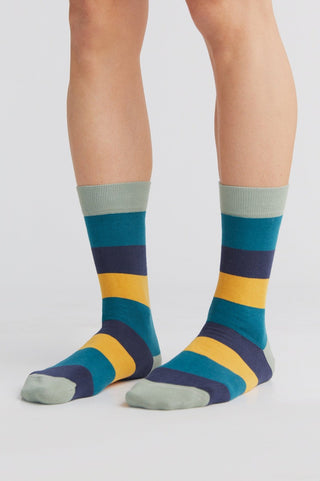 Bio-Baumwoll-Socken mit längerem Bündchen - 4er Pack