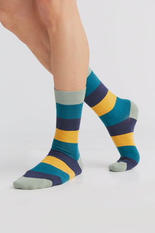 Bio-Baumwoll-Socken mit längerem Bündchen - 4er Pack