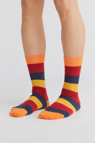 Bio-Baumwoll-Socken mit längerem Bündchen - 4er Pack