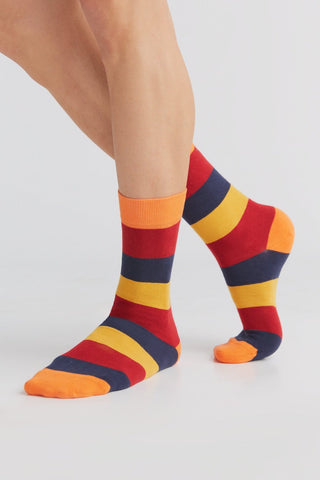 Bio-Baumwoll-Socken mit längerem Bündchen - 4er Pack