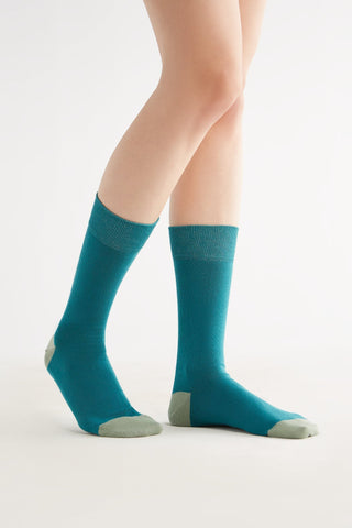 Bio-Baumwoll-Socken mit längerem Bündchen
