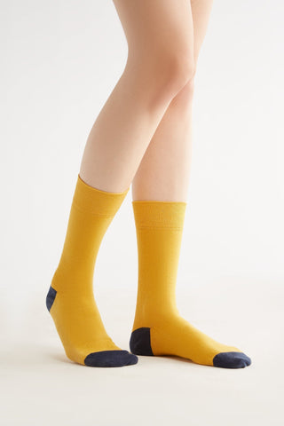 Bio-Baumwoll-Socken mit längerem Bündchen - 6er Pack