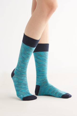 Bio-Baumwoll-Socken mit längerem Bündchen - 6er Pack