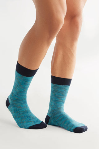 Bio-Baumwoll-Socken mit längerem Bündchen - 6er Pack