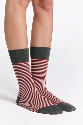 Bio-Baumwoll-Socken mit längerem Bündchen - 4er Pack