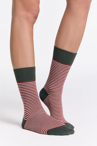 Bio-Baumwoll-Socken mit längerem Bündchen - 4er Pack