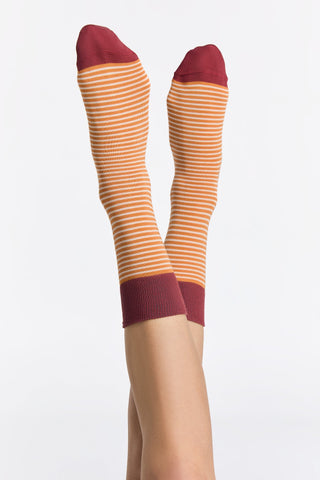 Unisex Socken im 2er-Set – Gestreift, nachhaltig & festlich