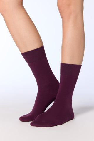 Bio-Baumwoll-Socken mit längerem Bündchen - 6er Pack