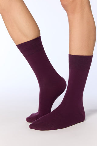 Bio-Baumwoll-Socken mit längerem Bündchen