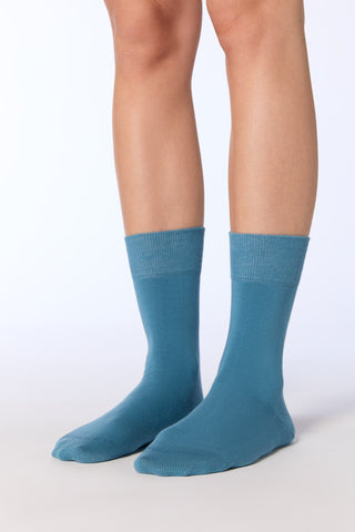 Bio-Baumwoll-Socken mit längerem Bündchen - 6er Pack