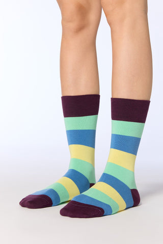 Bio-Baumwoll-Socken mit längerem Bündchen - 6er Pack