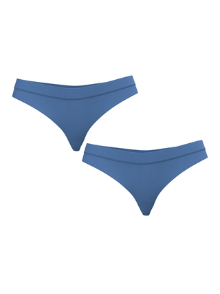 Bio-Baumwoll-String hoher Bund - 2er Pack