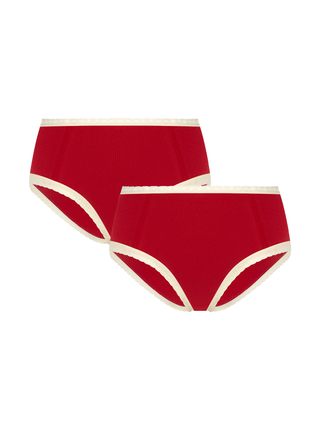 Damen Hipster mit Spitze (2er-Pack)