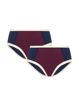 Damen Hipster mit Spitze (2er-Pack)