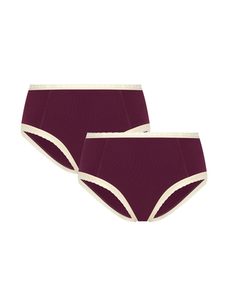 Damen Hipster mit Spitze (2er-Pack)