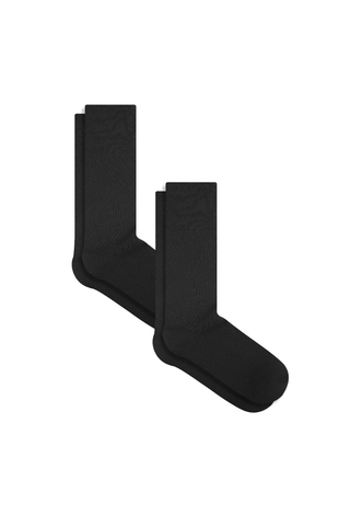 Bio-Baumwoll-Socken mit längerem Bündchen - 2er Pack